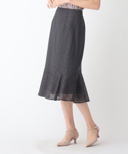 index（インデックス）の「◆レースコンビネーションマーメイドスカート【WEB限定サイズ】（スカート・レディース・ガンメタ/ブルー/ライトパープル・36/42/38/40）」の18枚目の写真