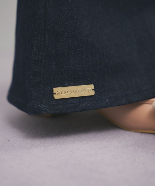 MIRO AMURETTE（ミロアミュレット）の「denim frill combinaison（つなぎ/オールインワン・レディース・ネイビー・SMALL/MEDIUM）」の6枚目の写真