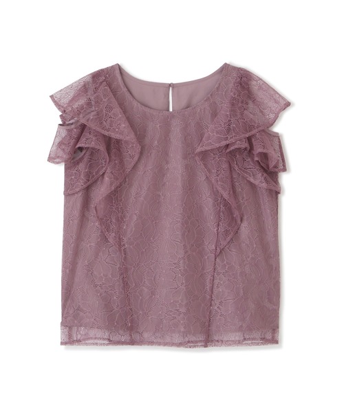 PROPORTION BODY DRESSING（プロポーションボディドレッシング）の「ラッフルショルダーレースブラウス / 1212210506（シャツ/ブラウス・レディース・ピンク/ベージュ/ブラック・FREE）」の15枚目の写真