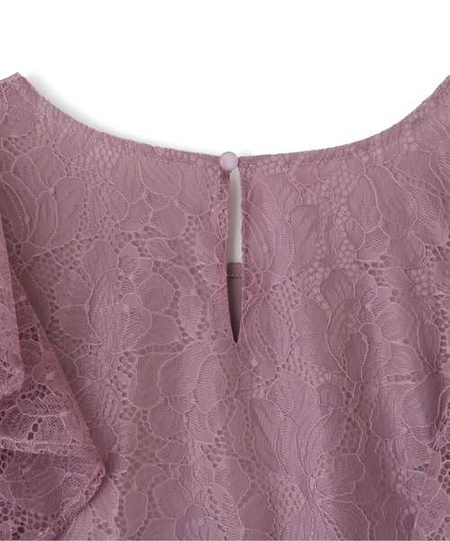 PROPORTION BODY DRESSING（プロポーションボディドレッシング）の「ラッフルショルダーレースブラウス / 1212210506（シャツ/ブラウス・レディース・ピンク/ベージュ/ブラック・FREE）」の20枚目の写真
