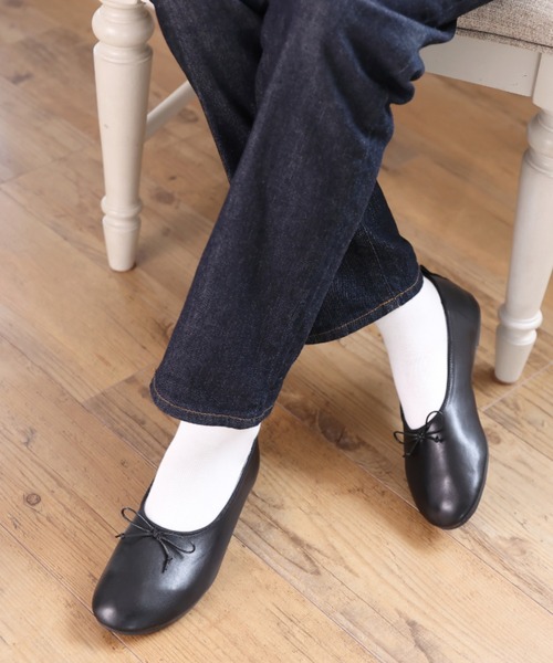 VIVIAN（ヴィヴィアン）の「ラウンドトゥフラットバレエシューズ（バレエシューズ・レディース・ブラック/キャメル/ダークブラウン/ベージュ/レッド/グリーン・S/M/L/LL）」の9枚目の写真