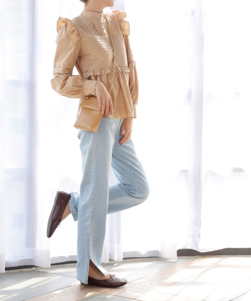 VIVIAN（ヴィヴィアン）の「ラウンドトゥフラットバレエシューズ（バレエシューズ・レディース・ブラック/キャメル/ダークブラウン/ベージュ/レッド/グリーン・S/M/L/LL）」の18枚目の写真