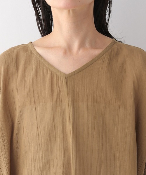 LEPSIM（レプシィム）の「シアーポンチョチュニック　298264（チュニック・レディース・ブラウン/グレー/オレンジ・FREE）」の11枚目の写真