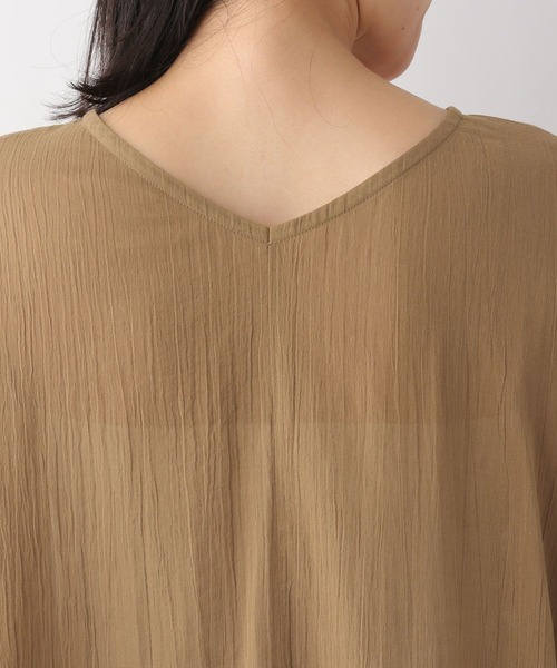 LEPSIM（レプシィム）の「シアーポンチョチュニック　298264（チュニック・レディース・ブラウン/グレー/オレンジ・FREE）」の20枚目の写真