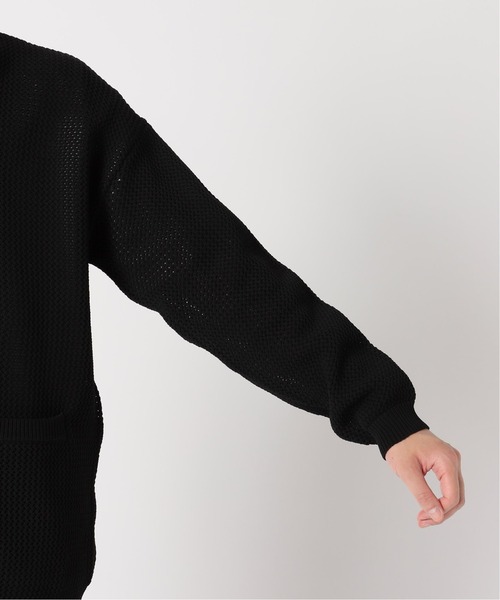 417 EDIFICE（フォーワンセブンエディフィス）の「メッシュカーディガン（ニット/セーター・メンズ・ブラック/ネイビー/ブラウン/グレー/オレンジ/グリーン/ナチュラル・SMALL/MEDIUM/LARGE）」の17枚目の写真