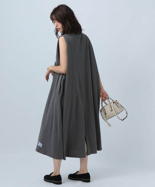 Russell Athletic(ラッセルアスレティック)の「【RUSSELL ATHLETIC 】別注ロゴワンピース(ワンピース・レディース・ネイビー/チャコール・FREE)」の5枚目の写真