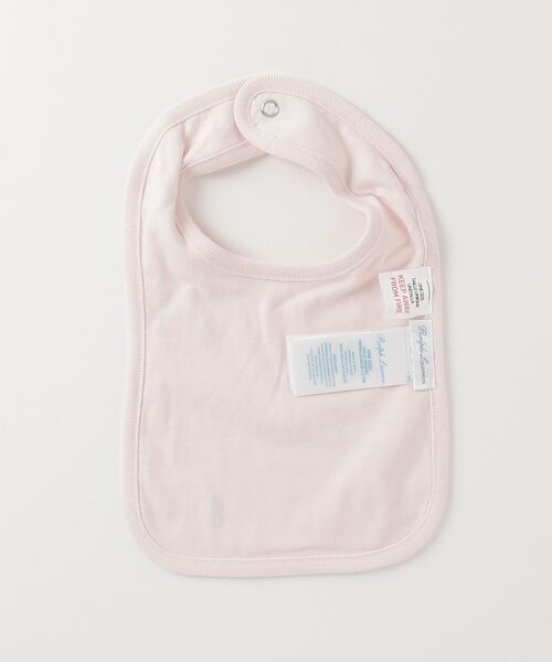 POLO RALPH LAUREN CHILDRENSWEAR(ポロ ラルフ ローレン チルドレンズウェア)の「Polo ポニー コットン インターロック ビブ(スタイ/よだれかけ・キッズ・ピンク・ONE)」の3枚目の写真