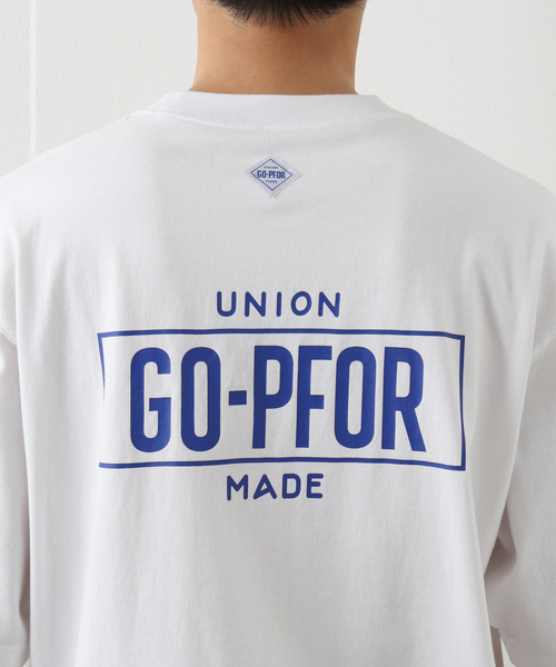 417 EDIFICE（フォーワンセブンエディフィス）の「【GO-PFOR / ゴー・ファー】別注 ロゴプリント Tシャツ（Tシャツ/カットソー・メンズ・ブラック/ホワイト・SMALL/MEDIUM/LARGE）」の8枚目の写真