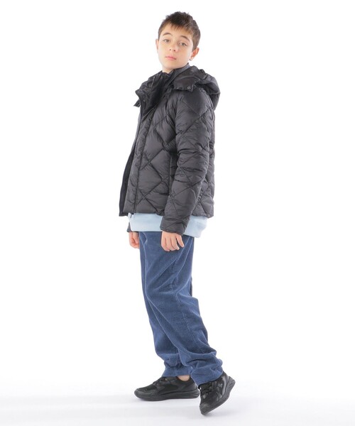 TAION（タイオン）の「【WEB限定/SHIPS KIDS別注】TAION:150～160cm / フーディー ダウン ジャケット（ダウンジャケット/コート・キッズ・ブラック/ベージュ/ピンク/オレンジ・150/M/160）」の9枚目の写真