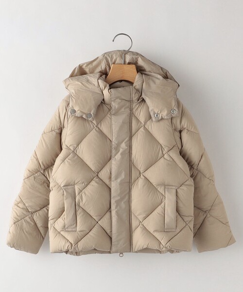 TAION（タイオン）の「【WEB限定/SHIPS KIDS別注】TAION:150～160cm / フーディー ダウン ジャケット（ダウンジャケット/コート・キッズ・ブラック/ベージュ/ピンク/オレンジ・150/M/160）」の13枚目の写真