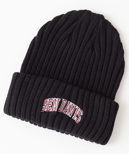 BEN DAVIS（ベンデイビス）の「【BEN DAVIS/ベンデイビス】カレッジロゴ　ニットキャップビーニー（ニットキャップ/ビーニー・メンズ・ブラック/ネイビー/グリーン/ダークグリーン/レッド/チャコールグレー・FREE）」の6枚目の写真