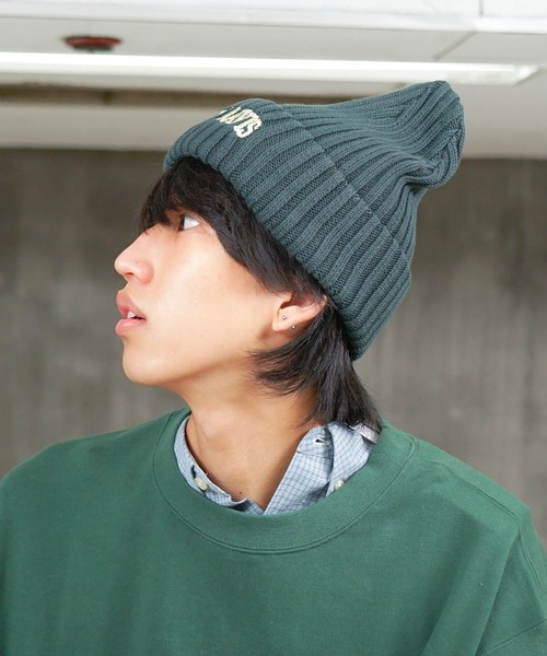 BEN DAVIS（ベンデイビス）の「【BEN DAVIS/ベンデイビス】カレッジロゴ　ニットキャップビーニー（ニットキャップ/ビーニー・メンズ・ブラック/ネイビー/グリーン/ダークグリーン/レッド/チャコールグレー・FREE）」の21枚目の写真
