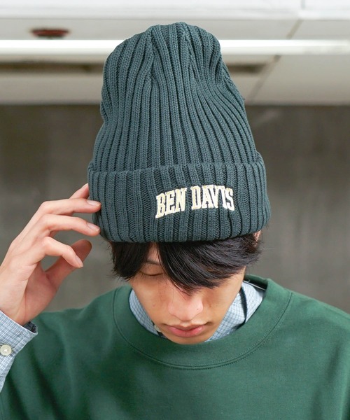 BEN DAVIS（ベンデイビス）の「【BEN DAVIS/ベンデイビス】カレッジロゴ　ニットキャップビーニー（ニットキャップ/ビーニー・メンズ・ブラック/ネイビー/グリーン/ダークグリーン/レッド/チャコールグレー・FREE）」の20枚目の写真
