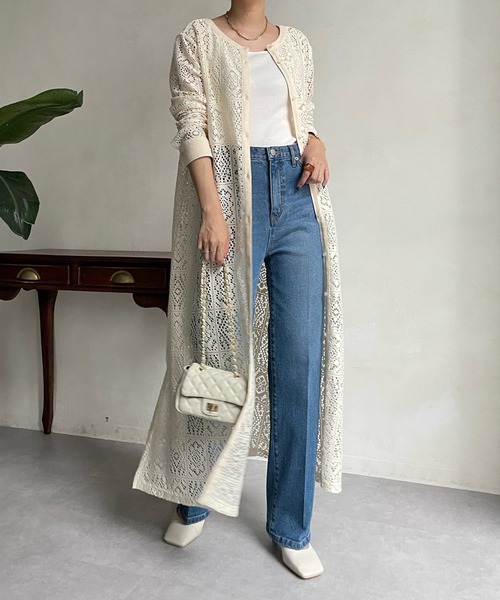 DouDou（ドゥドゥ）の「レース2WAYワンピース（ワンピース・レディース・アイボリー/ブラック・FREE/S）」の18枚目の写真