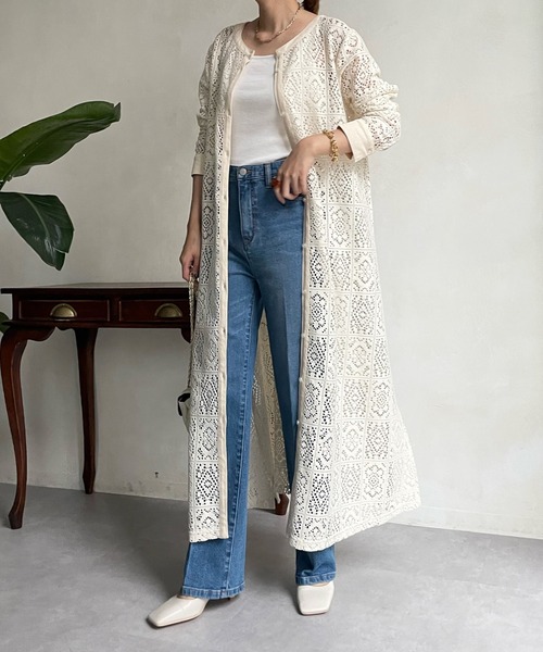 DouDou（ドゥドゥ）の「レース2WAYワンピース（ワンピース・レディース・アイボリー/ブラック・FREE/S）」の19枚目の写真