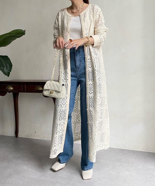 DouDou（ドゥドゥ）の「レース2WAYワンピース（ワンピース・レディース・アイボリー/ブラック・FREE/S）」の20枚目の写真