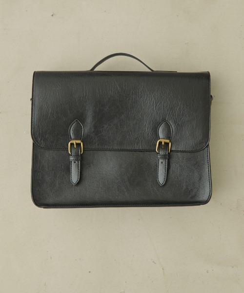 MERLOT（メルロー）の「クラシックサッチェルバッグ（ショルダーバッグ・レディース・ブラック/ブラウン・FREE）」の8枚目の写真