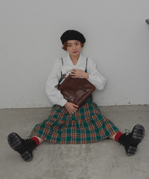 MERLOT（メルロー）の「クラシックサッチェルバッグ（ショルダーバッグ・レディース・ブラック/ブラウン・FREE）」の13枚目の写真