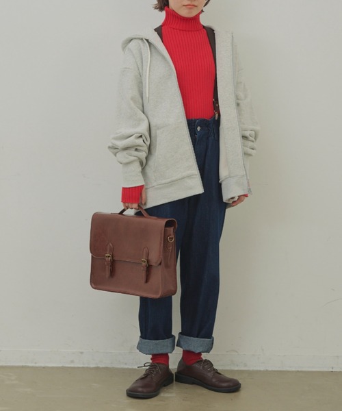 MERLOT（メルロー）の「クラシックサッチェルバッグ（ショルダーバッグ・レディース・ブラック/ブラウン・FREE）」の14枚目の写真