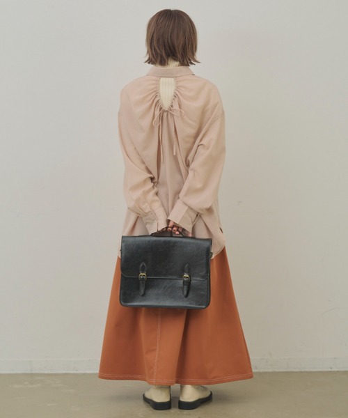 MERLOT（メルロー）の「クラシックサッチェルバッグ（ショルダーバッグ・レディース・ブラック/ブラウン・FREE）」の18枚目の写真