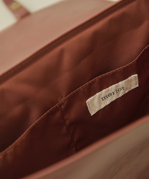 MERLOT（メルロー）の「クラシックサッチェルバッグ（ショルダーバッグ・レディース・ブラック/ブラウン・FREE）」の20枚目の写真
