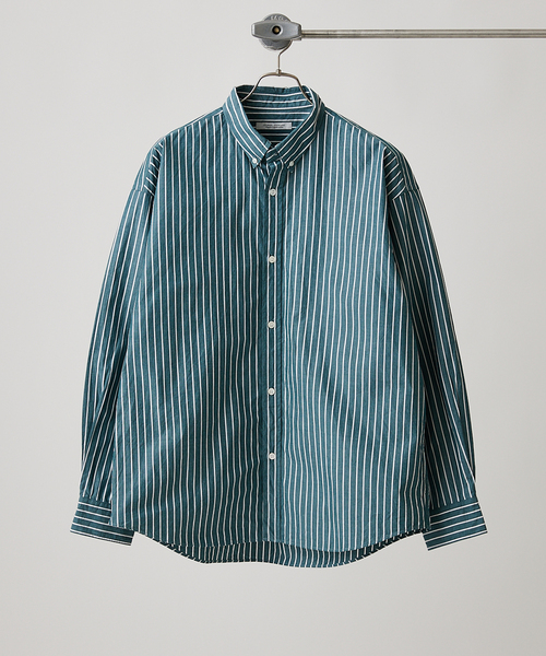 【美品】ジャーナルスタンダード　ストライプシャツ　ボタンダウンシャツ BDシャツ JOURNAL STANDARD relume シャツ ビッグシルエット ボタンダウン