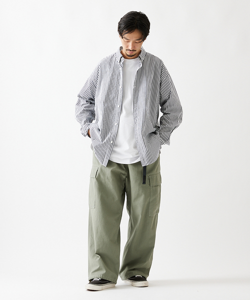 JOURNAL STANDARD(ジャーナルスタンダード)の「パターン ストライプ ボタンダウン シャツ(シャツ/ブラウス・メンズ・ライトグリーン/クリアブルー/ダークブルー/ライトイエロー・SMALL/MEDIUM/LARGE)」の13枚目の写真