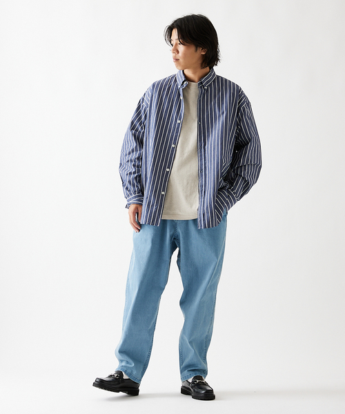 JOURNAL STANDARD(ジャーナルスタンダード)の「パターン ストライプ ボタンダウン シャツ(シャツ/ブラウス・メンズ・ライトグリーン/クリアブルー/ダークブルー/ライトイエロー・SMALL/MEDIUM/LARGE)」の14枚目の写真