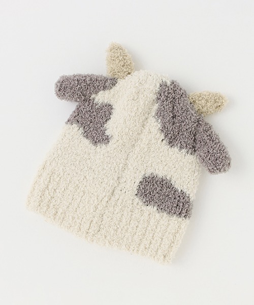 petit main(プティマイン)の「アニマルマシュマロビーニー(キャップ・キッズ・オフホワイト/アイボリー/ライトピンク/モカ・46cm/48cm)」の8枚目の写真