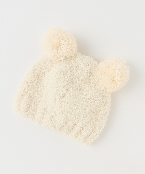 petit main(プティマイン)の「アニマルマシュマロビーニー(キャップ・キッズ・オフホワイト/アイボリー/ライトピンク/モカ・46cm/48cm)」の12枚目の写真