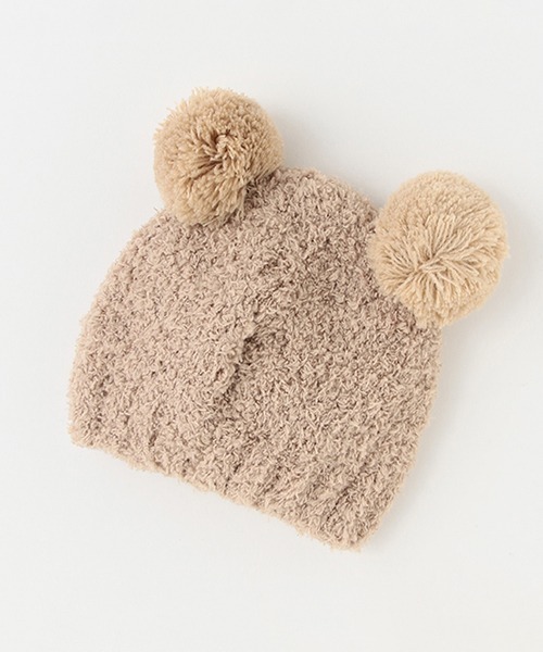 petit main(プティマイン)の「アニマルマシュマロビーニー(キャップ・キッズ・オフホワイト/アイボリー/ライトピンク/モカ・46cm/48cm)」の11枚目の写真