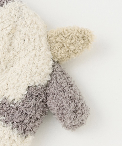 petit main(プティマイン)の「アニマルマシュマロビーニー(キャップ・キッズ・オフホワイト/アイボリー/ライトピンク/モカ・46cm/48cm)」の14枚目の写真