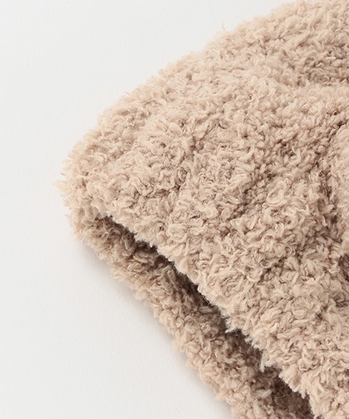 petit main(プティマイン)の「アニマルマシュマロビーニー(キャップ・キッズ・オフホワイト/アイボリー/ライトピンク/モカ・46cm/48cm)」の9枚目の写真