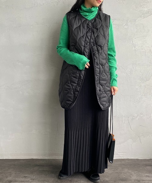 OAMC 18-19AW キルティングライナー ロングベスト MILITARY（ミリタリー）の「[MILITARY/ミリタリー] サイド