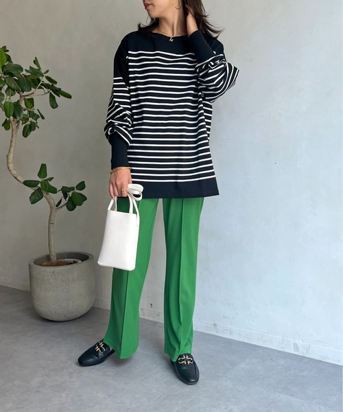 prose verse（プロズヴェール）の「パネルボーダープルオーバー（Tシャツ/カットソー・レディース・ホワイト系2/ホワイト系1/オフホワイト/ブラック・MEDIUM）」の19枚目の写真