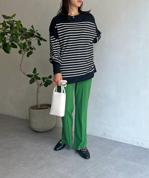 prose verse（プロズヴェール）の「パネルボーダープルオーバー（Tシャツ/カットソー・レディース・ホワイト系2/ホワイト系1/オフホワイト/ブラック・MEDIUM）」の13枚目の写真