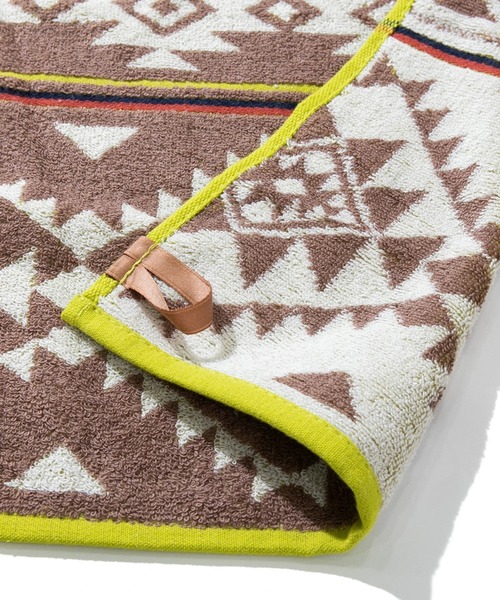 go slow caravan（ゴースローキャラバン）の「AIRINESS/エアリネス　ホライゾン バスタオル 90x150（タオル・レディース・ネイビー/ブラウン・FREE）」の7枚目の写真