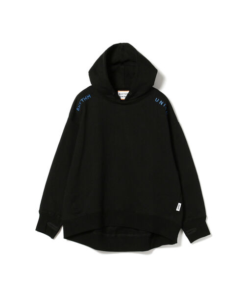 こども ビームス（コドモビームス）の「RHYTHM UNION / ショルダー ロゴ パーカー 22（100～160cm）（パーカー・キッズ・ライトブラウン/クリーム/ブラック・100/110/120/130/140/150/160）」の9枚目の写真