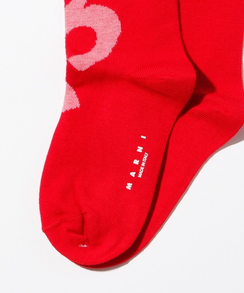 MARNI（マルニ）の「MARNI（マルニ）Kids & Junior ブランドロゴソックス（ソックス/靴下・キッズ・グレー/レッド・Ⅰ/Ⅲ/Ⅳ/Ⅱ）」の8枚目の写真