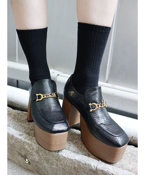 MURUA（ムルーア）の「ビットヒールローファー（ローファー・レディース・ブラック/グリーン・35/36/37）」の21枚目の写真