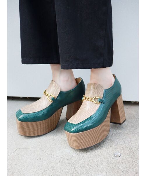 MURUA（ムルーア）の「ビットヒールローファー（ローファー・レディース・ブラック/グリーン・35/36/37）」の22枚目の写真