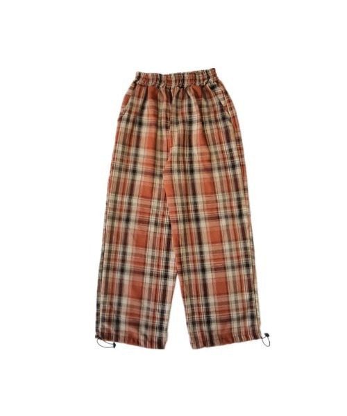 ARCHIVER（アーカイバ）の「チェック柄ルーズワイドレッグパンツ（その他パンツ・レディース・ブルー/オレンジ・LARGE）」の19枚目の写真