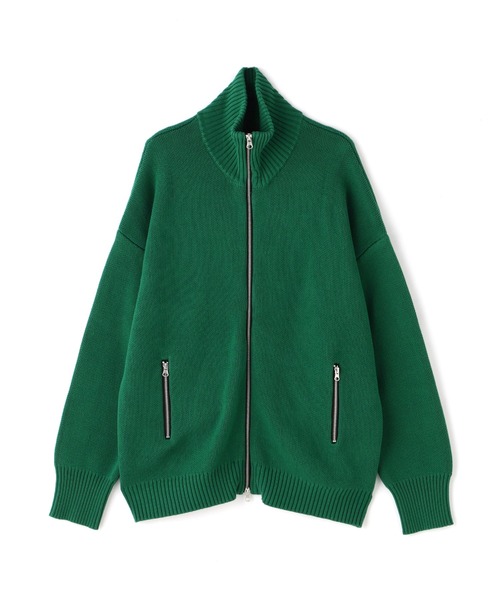 DANKE SCHON（ダンケシェーン）の「DankeSchon/ダンケシェーン/ZIP UP KNIT（カーディガン/ボレロ・レディース・グリーン/ブルー/ブラック・F）」の3枚目の写真