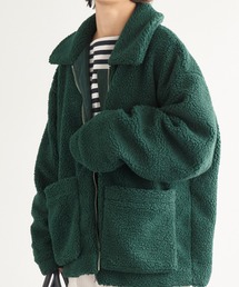 Chaco closet | 襟付きフロントポケットボアブルゾン(ブルゾン)