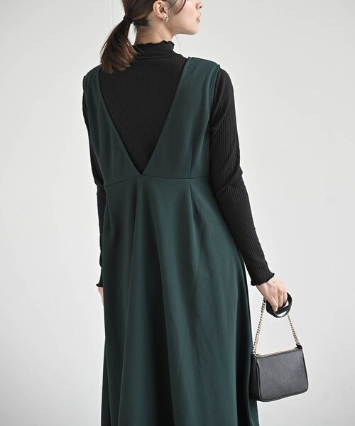 rps（アールピーエス）の「フレアージャンパースカート（ジャンパースカート・レディース・ブラック/ダークグリーン/ネイビー/ボルドー・フリー）」の16枚目の写真