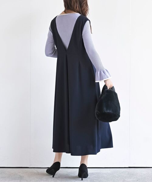 rps（アールピーエス）の「フレアージャンパースカート（ジャンパースカート・レディース・ブラック/ダークグリーン/ネイビー/ボルドー・フリー）」の13枚目の写真