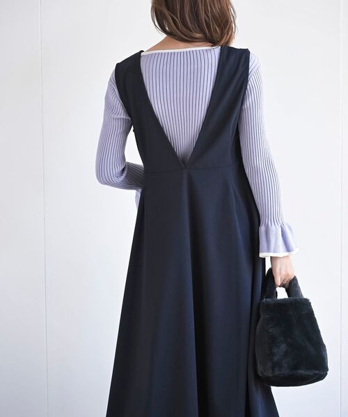 rps（アールピーエス）の「フレアージャンパースカート（ジャンパースカート・レディース・ブラック/ダークグリーン/ネイビー/ボルドー・フリー）」の21枚目の写真