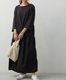 バックティアードワンピース