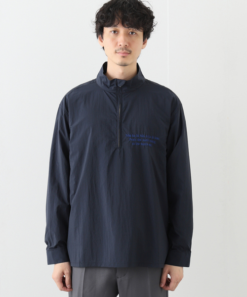 SALVAGE PUBLIC(サルベージパブリック)の「【SALVAGE PUBLIC / サルベージパブリック】Nylon Standneck Shirt(その他トップス・メンズ・ネイビー/グリーン・MEDIUM/LARGE)」の13枚目の写真