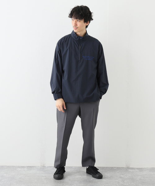 SALVAGE PUBLIC(サルベージパブリック)の「【SALVAGE PUBLIC / サルベージパブリック】Nylon Standneck Shirt(その他トップス・メンズ・ネイビー/グリーン・MEDIUM/LARGE)」の10枚目の写真